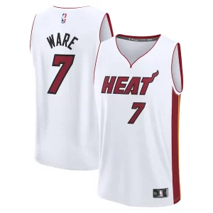Fascinante Kel'el Ware Miami Heat Fast Break Replica Player Jersey Association Edition White