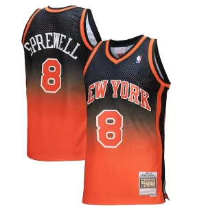 Duraturo Robusto Latrell Sprewell New York Knicks 1998/99 Hardwood Classics Fadeaway Swingman Player Jersey Orange/Black