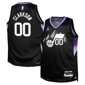 Attraente Elegante Lussuoso Jordan Clarkson Utah Jazz Jordan Brand Youth Swingman Jersey Statement Edition Black