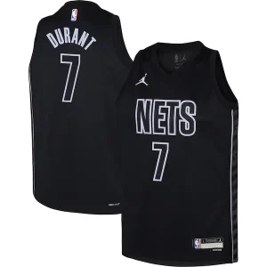 Comodo Kevin Durant Brooklyn Nets Jordan Brand Youth Swingman Jersey Statement Edition Black