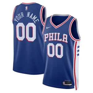 Duraturo Philadelphia 76ers Nike Unisex 2022/23 Swingman Custom Jersey Royal Icon Edition