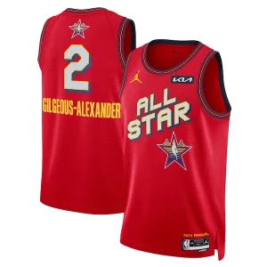 Trendy Shai Gilgeous Alexander Nike Unisex 2025 NBA All Star Game Swingman Player Jersey Red