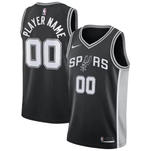 Delizioso Accattivante Sofisticato San Antonio Spurs Nike Swingman Custom Jersey Black Icon Edition