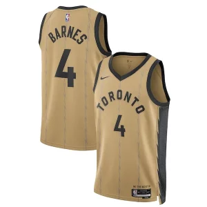 Resistente Scottie Barnes Toronto Raptors Nike Unisex 2023/24 Swingman Jersey Gold City Edition