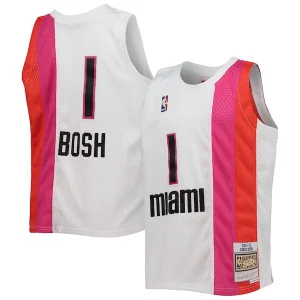 Carino Delizioso Resistente Chris Bosh Miami Heat Youth 2011/12 Hardwood Classics Swingman Jersey White