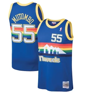 Pratico Dikembe Mutombo Denver Nuggets 1991/92 Hardwood Classics Swingman Jersey Blue