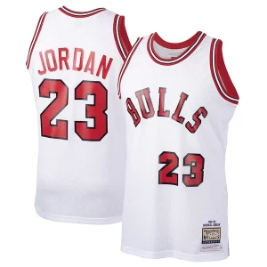 Prestigioso Delizioso Splendido Michael Jordan Chicago Bulls 1984/85 Hardwood Classics Rookie Authentic Jersey White/Red
