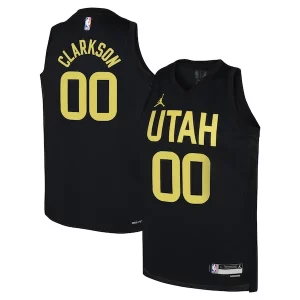 Lussuoso Jordan Clarkson Utah Jazz Jordan Brand Youth Swingman Jersey Statement Edition Black