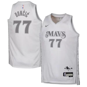 Robusto Attraente Luka Dončić Dallas Mavericks Nike Youth 2024/25 Swingman Player Jersey City Edition White