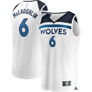 Moderno Lussuoso Jordan McLaughlin Minnesota Timberwolves Youth Fast Break Replica Player Jersey Association Edition White
