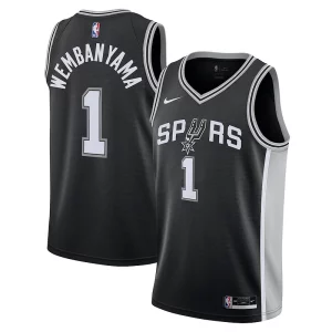 Magnifico Victor Wembanyama San Antonio Spurs Nike Youth 2023 NBA Draft First Round Pick Swingman Jersey Icon Edition Black