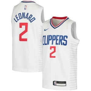 Carino Kawhi Leonard LA Clippers Nike Youth 2020/21 Swingman Jersey Association Edition White/Royal