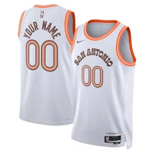 Prestigioso Versatile San Antonio Spurs Nike Unisex 2023/24 Custom Swingman Jersey White City Edition