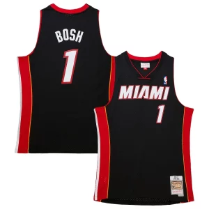 Pratico Chris Bosh Miami Heat Hardwood Classics Swingman Jersey Black