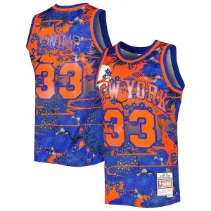 Elegante Cool Versatile Patrick Ewing New York Knicks 1985/86 Hardwood Classics Lunar New Year Swingman Jersey Blue