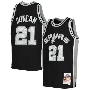 Classico Eccezionale Tim Duncan San Antonio Spurs Youth 1998/99 Hardwood Classics 75th Anniversary Diamond Jersey