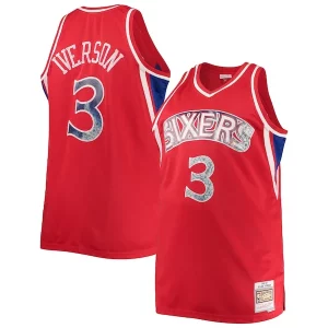 Duraturo Allen Iverson Philadelphia 76ers Big & Tall 1996/97 NBA 75th Anniversary Diamond Swingman Jersey Red