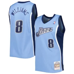Lussuoso Pratico Delizioso Deron Williams Utah Jazz 2001/02 Hardwood Classics Swingman Jersey Blue