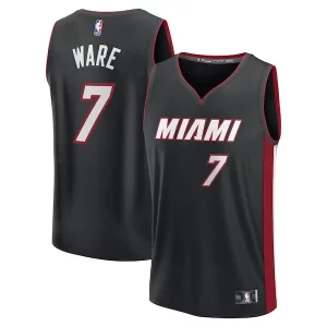 Pratico Kel'el Ware Miami Heat Youth Fast Break Replica Player Jersey Icon Edition Black