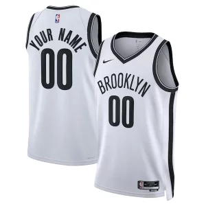 Duraturo Bellissimo Gorgeous Brooklyn Nets Nike Unisex Swingman Custom Jersey White Association Edition
