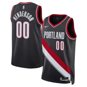Accattivante Scoot Henderson Portland Trail Blazers Nike Unisex 2023 NBA Draft Swingman Jersey Icon Edition Black