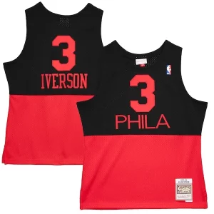 Incantevole Sofisticato Elegante Allen Iverson Philadelphia 76ers 2003/04 Hardwood Classics Reload 2.0 Swingman Jersey Black