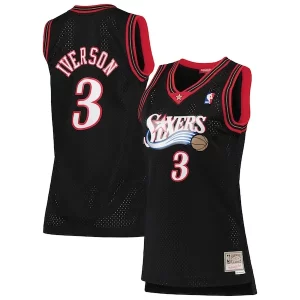 Classico Allen Iverson Philadelphia 76ers Women's 2000/01 Hardwood Classics Swingman Jersey Black
