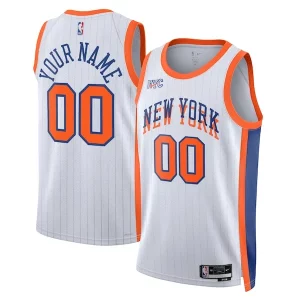 Sofisticato New York Knicks Nike Unisex 2024/25 Custom Swingman Jersey City Edition White