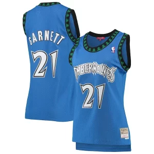 Sofisticato Accattivante Fascinante Kevin Garnett Minnesota Timberwolves Women's Hardwood Classics Swingman Jersey Blue