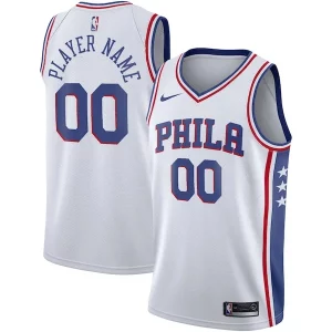 Magnifico Philadelphia 76ers Nike 2020/21 Swingman Custom Jersey Association Edition White