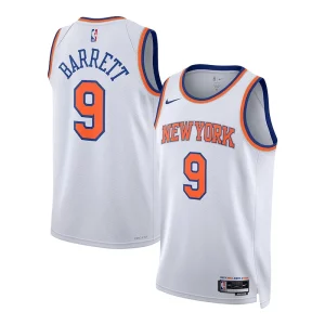 Versatile Trendy Fantastico RJ Barrett New York Knicks Nike Unisex Swingman Jersey Association Edition White