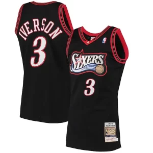 Classico Allen Iverson Philadelphia 76ers 1997/98 Hardwood Classics Authentic Jersey Black