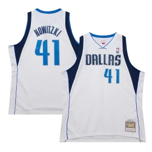 Robusto Dirk Nowitzki Dallas Mavericks 2010/11 Hardwood Classics Swingman Jersey White