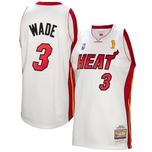 Incantevole Dwyane Wade Miami Heat 2005 06 Authentic Player Jersey White