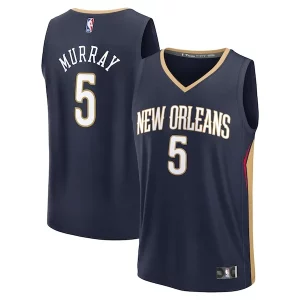 Trendy Dejounte Murray New Orleans Pelicans Fast Break Replica Player Jersey Icon Edition Navy