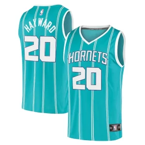 Splendido Sofisticato Gordon Hayward Charlotte Hornets 2020/21 Fast Break Replica Player Jersey Teal Icon Edition