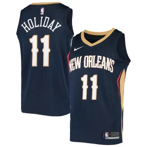 Bellissimo Carino Jrue Holiday New Orleans Pelicans Nike Swingman Jersey Navy