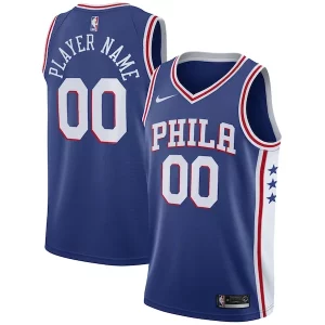 Incantevole Philadelphia 76ers Nike 2020/21 Swingman Custom Jersey Icon Edition Royal