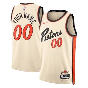 Cool Lussuoso Detroit Pistons Nike Unisex 2024/25 Custom Swingman Jersey City Edition White