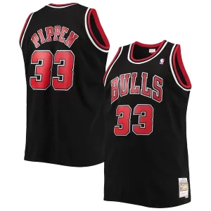 Prestigioso Gorgeous Scottie Pippen Chicago Bulls Big & Tall Hardwood Classics Swingman Jersey Black/Red