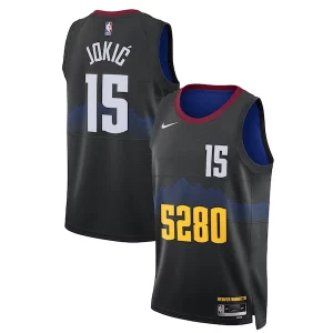 Attraente Nikola Jokic Denver Nuggets Nike Unisex 2023/24 Swingman Jersey Black City Edition