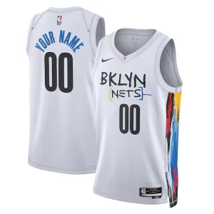 Splendido Meraviglioso Eccezionale Brooklyn Nets Nike Unisex 2022/23 Swingman Custom Jersey City Edition White