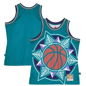 Duraturo Versatile Classico Utah Jazz Hardwood Classics Blown Out Fashion Jersey Turquoise