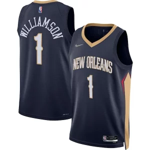 Resistente Sofisticato Zion Williamson New Orleans Pelicans Nike 2021/22 Diamond Swingman Jersey Icon Edition Navy