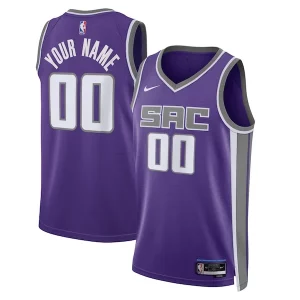 Splendido Eccezionale Sacramento Kings Nike Unisex Swingman Custom Jersey Purple Icon Edition
