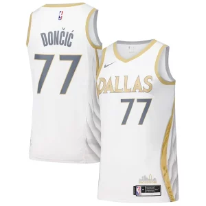 Raffinato Elegante Dallas Mavericks Nike Swingman Player Jersey City Edition White