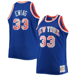 Elegante Raffinato Prestigioso Patrick Ewing New York Knicks Big & Tall 1991/92 NBA 75th Anniversary Diamond Swingman Jersey Blue