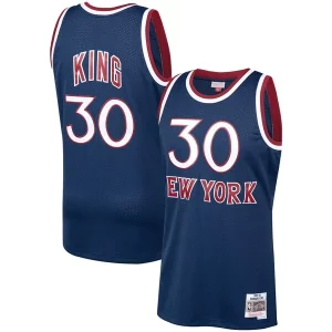 Gorgeous Bernard King New York Knicks 1982/83 Hardwood Classics Swingman Jersey Navy