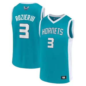 Pratico Ottimo Men's Terry Rozier Teal Charlotte Hornets Player Jersey
