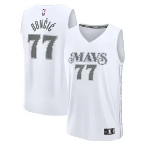 Splendido Luka Dončić Dallas Mavericks Youth 2024/25 Fast Break Player Jersey City Edition White